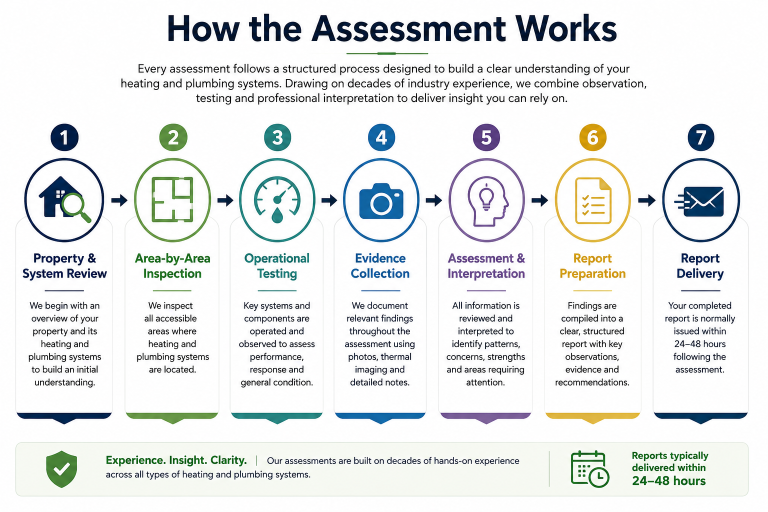 Specialist Heating Assessment Info Graphic